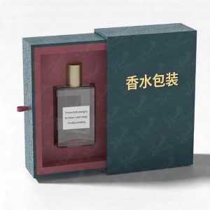 艺术纸浮雕工艺香水包装盒订制